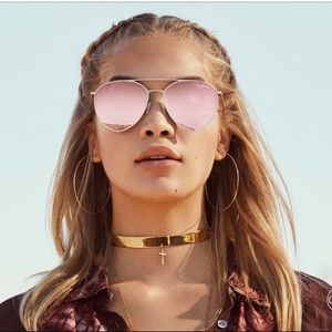 QUAY x JASMINE INDIO 60mm AVIATOR SUNGLASSES